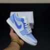 کفش نایک ایر جردن وان لو آبی باکس Nike Air Jordan 1 Low Blue Box کفش نایک ایر جردن وان لو آبی باکس Nike Air Jordan 1 Low Blue Box