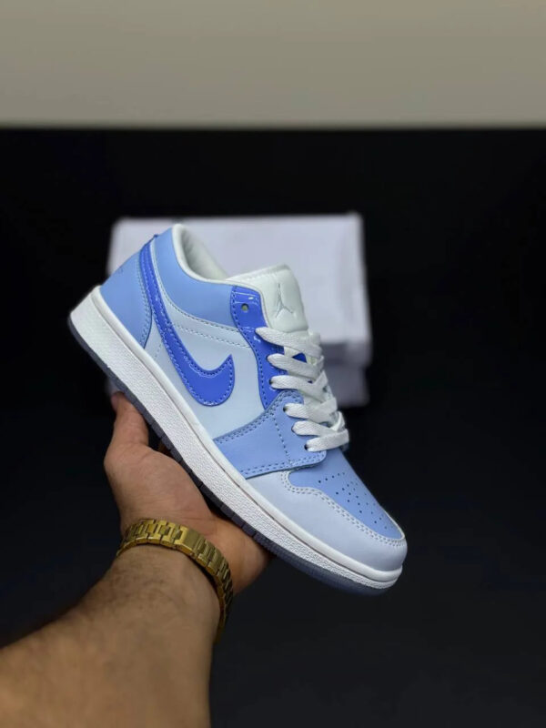 کفش نایک ایر جردن وان لو آبی باکس Nike Air Jordan 1 Low Blue Box کفش نایک ایر جردن وان لو آبی باکس Nike Air Jordan 1 Low Blue Box