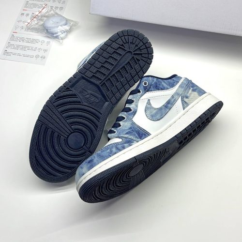 کفش نایک ایر جردن وان لو واشد دنیم Nike Air Jordan 1 Low Washed Denim