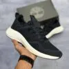 کفش تیمبرلند مشکی کرم مردانه Timberland Black Cream Knit Sneaker - تصویر 2