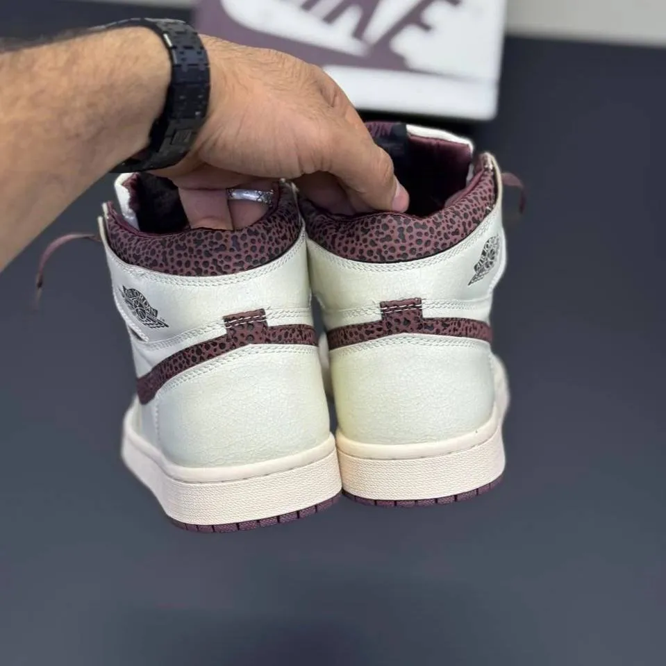 کفش نایک ایر جردن وان ساقدار امامنیر کرم قهوه‌ای Nike Air Jordan 1 High A Ma Maniére Cream Brown - تصویر 3
