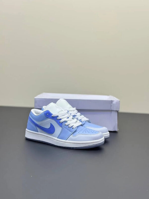کفش نایک ایر جردن وان لو آبی باکس Nike Air Jordan 1 Low Blue Box کفش نایک ایر جردن وان لو آبی باکس Nike Air Jordan 1 Low Blue Box