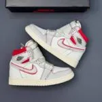 کفش نایک ایر جردن وان ساقدار رترو فانتوم جیم رد Nike Air Jordan 1 High Retro Phantom Gym Red