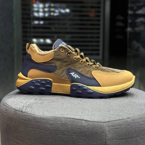 کتونی لژدار مردانه قهوه‌ای Men’s Brown Platform Sneakers