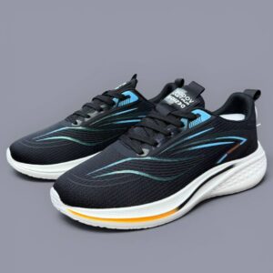 کتونی رانینگ مردانه اسپرت مشکی Men’s Black Running Sneakers