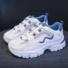 کتونی اسپرت لژدار زنانه طبی موج سفید آبی Women’s Platform Orthopedic Wave White Blue Sneakers