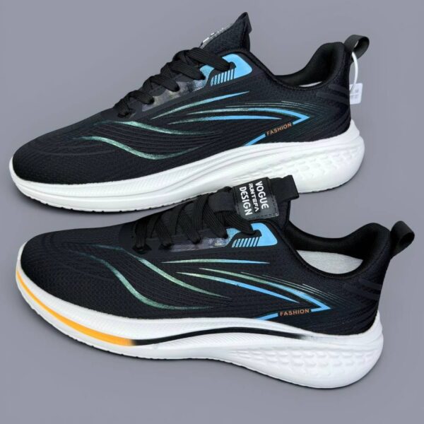 کتونی رانینگ مردانه اسپرت مشکی Men’s Black Running Sneakers کتونی رانینگ مردانه اسپرت مشکی Men’s Black Running Sneakers