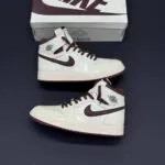 کفش نایک ایر جردن وان ساقدار امامنیر کرم قهوه‌ای Nike Air Jordan 1 High A Ma Maniére Cream Brown