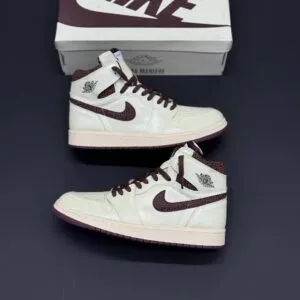 کفش نایک ایر جردن وان ساقدار امامنیر کرم قهوهای Nike Air Jordan 1 High A Ma Maniére Cream Brown کفش نایک ایر جردن وان ساقدار امامنیر کرم قهوهای Nike Air Jordan 1 High A Ma Maniére Cream Brown