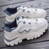 کتونی اسپرت لژدار زنانه طبی موج سفید آبی Women’s Platform Orthopedic Wave White Blue Sneakers