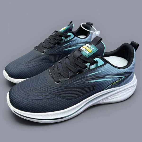 کتونی رانینگ مردانه اسپرت مشکی فیروزهای Men’s Black Turquoise Running Sneakers کتونی رانینگ مردانه اسپرت مشکی فیروزهای Men’s Black Turquoise Running Sneakers