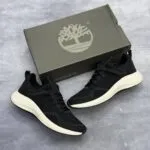 کفش تیمبرلند مشکی کرم مردانه Timberland Black Cream Knit Sneaker