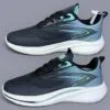کتونی رانینگ مردانه اسپرت مشکی فیروزهای Men’s Black Turquoise Running Sneakers کتونی رانینگ مردانه اسپرت مشکی فیروزهای Men’s Black Turquoise Running Sneakers - تصویر 2