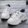 کتونی اسپرت لژدار زنانه طبی موج سفید آبی Women’s Platform Orthopedic Wave White Blue Sneakers کتونی اسپرت لژدار زنانه طبی موج سفید آبی Women’s Platform Orthopedic Wave White Blue Sneakers - تصویر 4