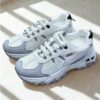 کتونی اسکیچرز لژدار سفید طوسی Skechers Platform White Gray Sneakers کتونی اسکیچرز لژدار سفید طوسی Skechers Platform White Gray Sneakers