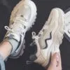کتونی اسپرت لژدار زنانه طبی موج سفید آبی Women’s Platform Orthopedic Wave White Blue Sneakers کتونی اسپرت لژدار زنانه طبی موج سفید آبی Women’s Platform Orthopedic Wave White Blue Sneakers - تصویر 3