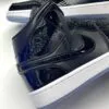 کفش نایک ایر جردن وان ساقدار ورنی اسپیس جم مشکی سفید Nike Air Jordan 1 High Space Jam Black White - تصویر 4
