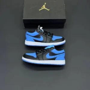 کفش نایک ایر جردن وان یونیورسیتی آبی مشکی Nike Air Jordan 1 University Blue Black