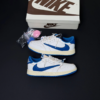 کفش نایک ایر جردن وان لو فرگمنت تراویس اسکات میلیتاری آبی کرم Nike Air Jordan 1 Low Fragment Travis Scott Military Blue Cream کفش نایک ایر جردن وان لو فرگمنت تراویس اسکات میلیتاری آبی کرم Nike Air Jordan 1 Low Fragment Travis Scott Military Blue Cream