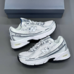کفش نیوبالانس 740v2 سفید نقره ای New Balance 740v2 White Silver