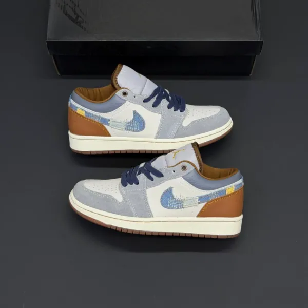 کفش نایک ایر جردن وان لو SE ریپیرد دنیم اسووش Nike Air Jordan 1 Low SE Repaired Denim Swoosh کفش نایک ایر جردن وان لو SE ریپیرد دنیم اسووش Nike Air Jordan 1 Low SE Repaired Denim Swoosh