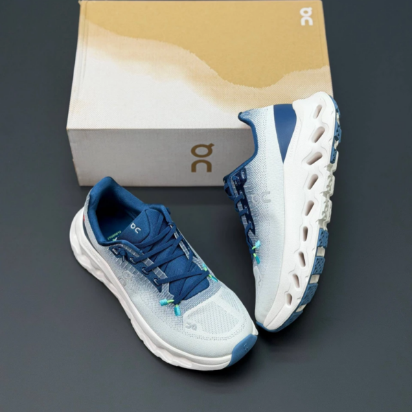 کفش آن رانینگ QC Cloudtilt سفید آبی On Running QC Cloudtilt White Blue کفش آن رانینگ QC Cloudtilt سفید آبی On Running QC Cloudtilt White Blue