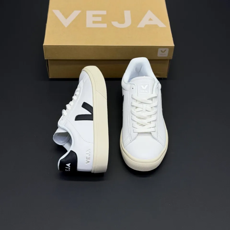 کفش وجا کامپو سفید مشکی Veja Campo White Black - تصویر 2