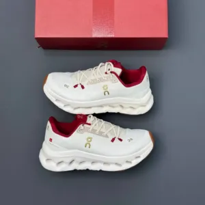 کفش آن رانینگ QC Loewe Cloudtilt سفید قرمز On Running QC Loewe Cloudtilt White Red کفش آن رانینگ QC Loewe Cloudtilt سفید قرمز On Running QC Loewe Cloudtilt White Red