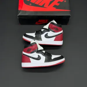 کفش نایک ایر جردن وان ساقدار رترو مشکی قرمز Nike Air Jordan 1 Retro High Black Red
