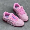 کفش لویی ویتون ترینر صورتی لی Louis Vuitton Trainer Pink Lee - تصویر 3