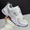 نیو بالانس 530 سفید نقره‌ای  New Balance 530 White Silver