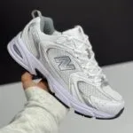 نیو بالانس 530 سفید نقره‌ای  New Balance 530 White Silver