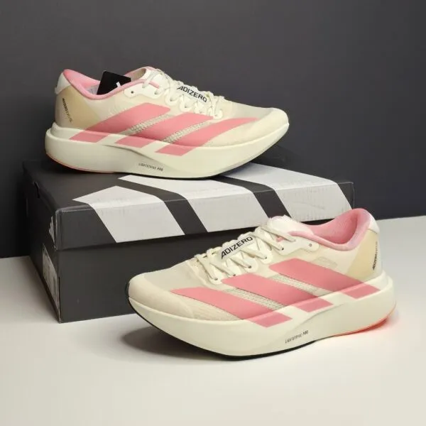 آدیداس آدیزیرو کرم صورتی adidas Adizero Evo SL Pink Peach آدیداس آدیزیرو کرم صورتی adidas Adizero Evo SL Pink Peach