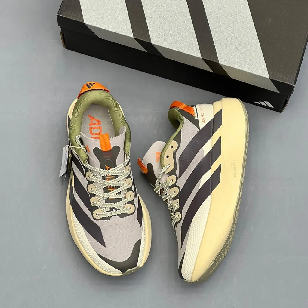 آدیداس آدیزیرو ایوو اس‌ال ای‌تی‌آر کرم خاکستری زیتونی adidas Adizero Evo SL ATR - تصویر 2