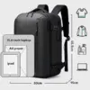 کیف کوله پشتی مسافرتی بنج 7876 مشکی - تصویر 10
