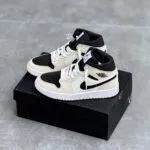 کفش نایک ایر جردن وان ساقدار کرم مشکی Nike Air Jordan 1 High Cream Black