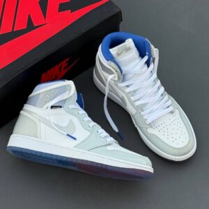 کفش نایک ایر جردن وان ساقدار زوم ریسر بلو Nike Air Jordan 1 High Zoom Racer Blue