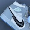 کفش نایک ایر جردن وان ساقدار دیور گری Nike Air Jordan 1 High Dior Grey