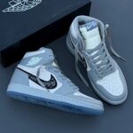 کفش نایک ایر جردن وان ساقدار دیور گری Nike Air Jordan 1 High Dior Grey
