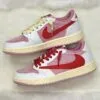 کفش نایک ایر جردن وان لو تراویس اسکات شای پینک صورتی Nike Air Jordan 1 Low Travis Scott Shy Pink کفش نایک ایر جردن وان لو تراویس اسکات شای پینک صورتی Nike Air Jordan 1 Low Travis Scott Shy Pink - تصویر 2