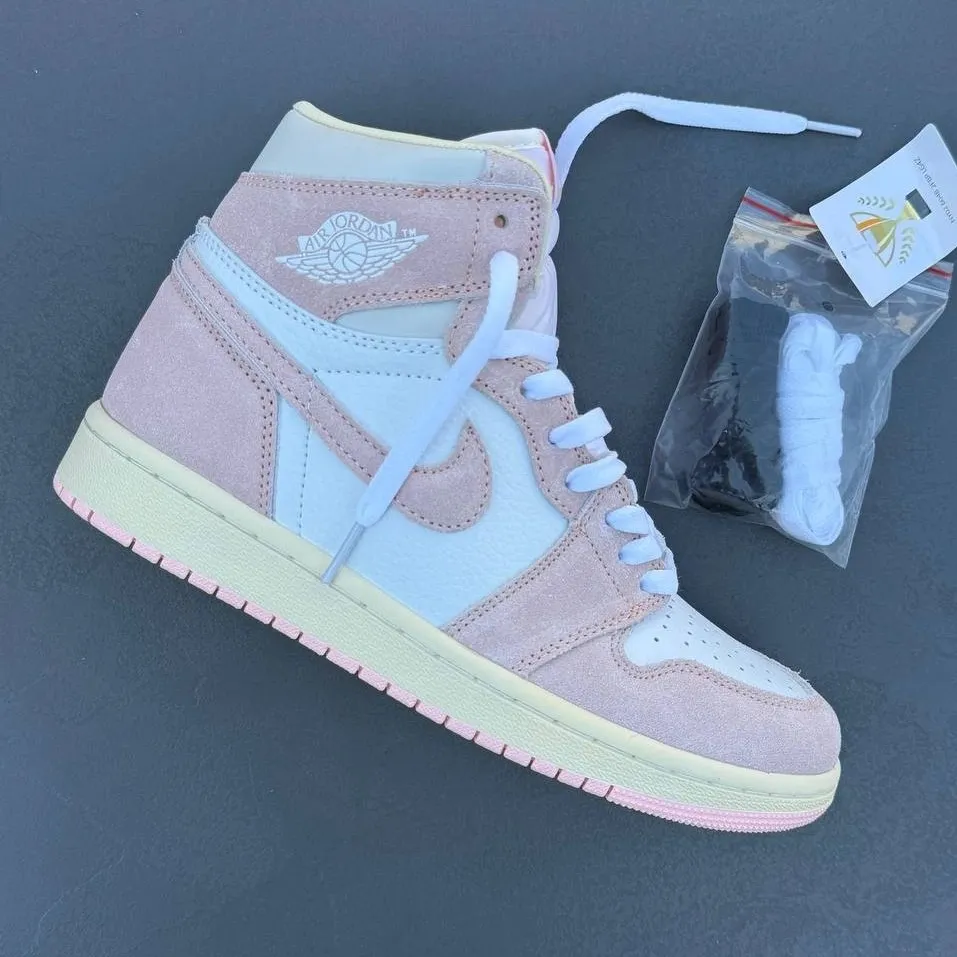 کفش نایک ایر جردن وان ساقدار واشد صورتی Nike Air Jordan 1 High Washed Pink - تصویر 2