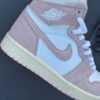 کفش نایک ایر جردن وان ساقدار واشد صورتی Nike Air Jordan 1 High Washed Pink