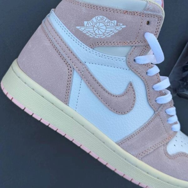 کفش نایک ایر جردن وان ساقدار واشد صورتی Nike Air Jordan 1 High Washed Pink