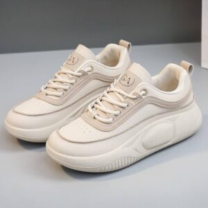 کتونی اسپرت لژدار ترند زنانه کرم Women’s Trend Platform Cream Sneakers
