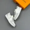 کفش نایک ایر جردن وان لو تراویس اسکات لویی ویتون سفید طوسی Nike Air Jordan 1 Low Travis Scott Louis Vuitton White Grey کفش نایک ایر جردن وان لو تراویس اسکات لویی ویتون سفید طوسی Nike Air Jordan 1 Low Travis Scott Louis Vuitton White Grey - تصویر 2