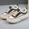 کتونی اسپرت لژدار طبی زنانه فانتزی کرم مشکی Women’s Platform Orthopedic Cream Black Fashion Sneakers کتونی اسپرت لژدار طبی زنانه فانتزی کرم مشکی Women’s Platform Orthopedic Cream Black Fashion Sneakers
