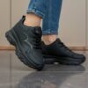 کتونی اسپرت لژدار طبی مدل پرنده مشکی Women’s Bird Style Platform Orthopedic Black Sneakers کتونی اسپرت لژدار طبی مدل پرنده مشکی Women’s Bird Style Platform Orthopedic Black Sneakers