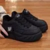 کتونی لژدار فشن زنانه مدل لاو مشکی Women’s Love Platform Fashion Black Sneakers کتونی لژدار فشن زنانه مدل لاو مشکی Women’s Love Platform Fashion Black Sneakers - تصویر 3