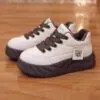 کتونی لژدار اسپرت زنانه مدل لاو کرم قهوهای Women’s Love Platform Sneakers Cream Brown کتونی لژدار اسپرت زنانه مدل لاو کرم قهوهای Women’s Love Platform Sneakers Cream Brown - تصویر 4