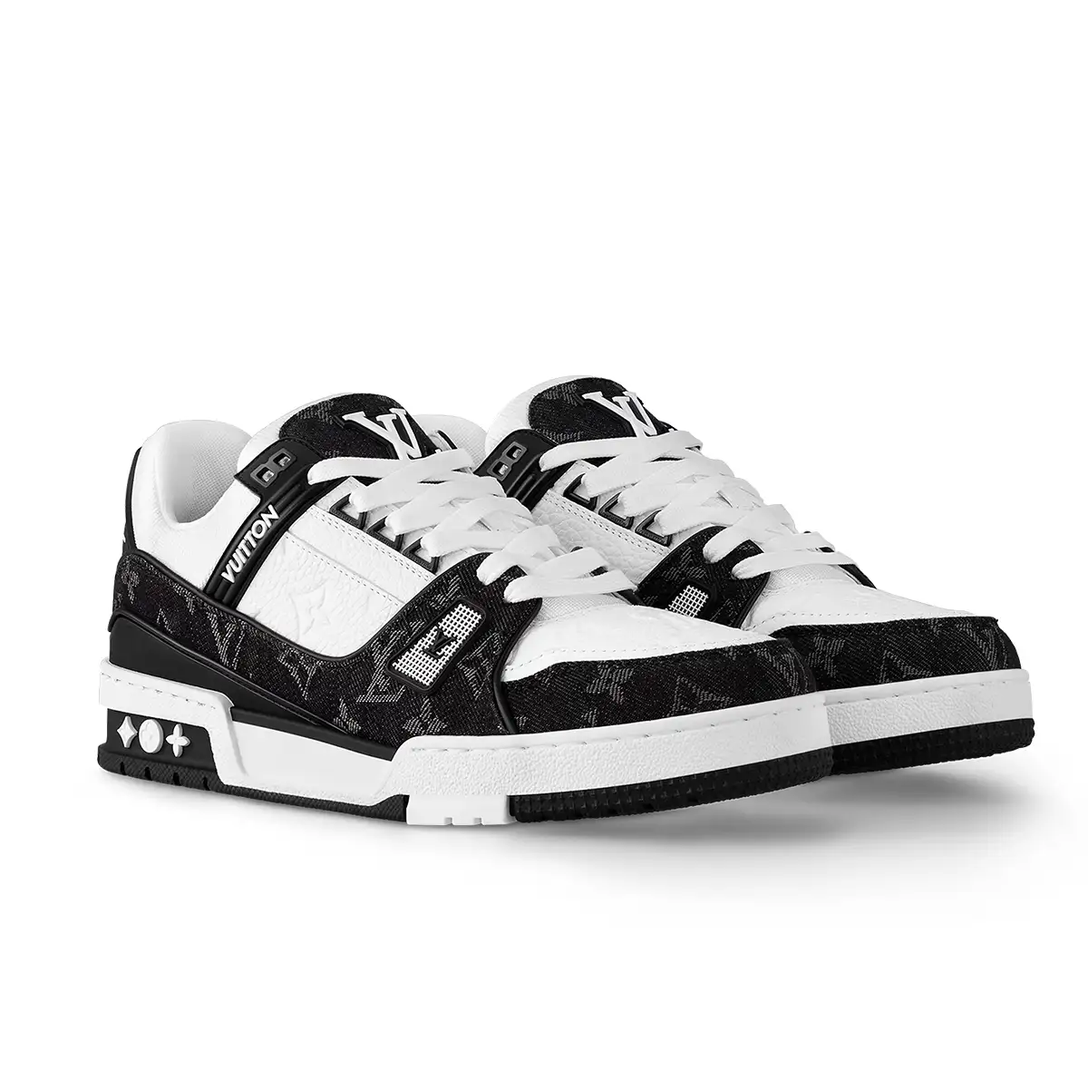 کتونی لوئی ویتون سفید مشکی-Louis Vuitton Trainer کتونی لوئی ویتون سفید مشکی-Louis Vuitton Trainer